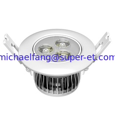 China Fins aluminum housing high quality retofit 3W high power recessed round LED down light supplier