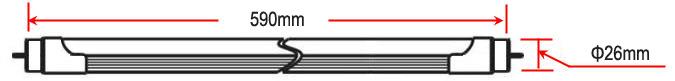 0.6M 10W 1000Lm Day white led tube light