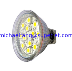 China MR16 12PCS 5050SMD cup light 3w glass led spot light warm white supplier
