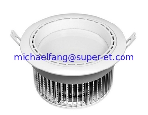 China Fins aluminum housing retofit high quality 7.6 inches 24W recessed LED down light supplier