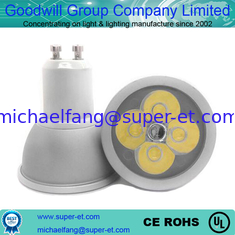 China 4w GU10 2700-7000k aluminum silver color SMD led high power spot light supplier