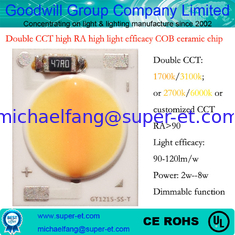 China China made high RA high lumen doule CCT dimmable cob led spotlight 5w supplier