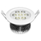Fins aluminum housing high quality retofit 7W high power recessed round LED down light supplier